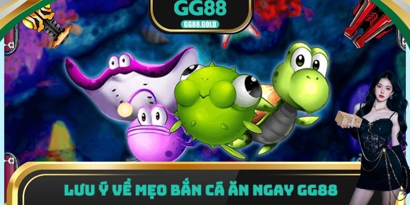 Lưu ý về mẹo bắn cá ăn ngay gg88